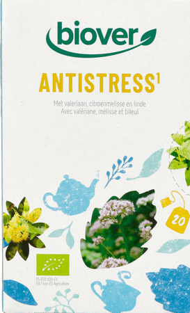 Biover Kruideninfusie Bio A/Stress 20 x 1,8 gr