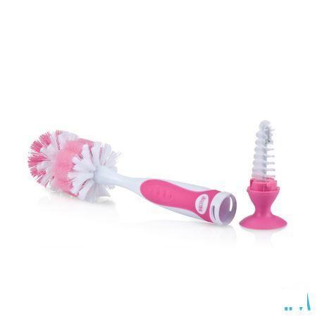 Nuby Flessenborstel Met Kleinere Speenborstel En Zuignap  -  New Valmar
