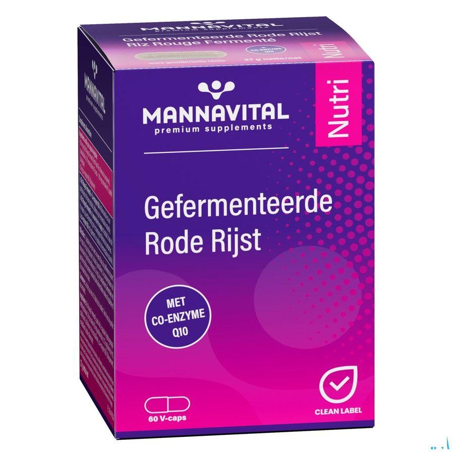Mannavital Gefermenteerde Rode Rijst V-Caps 60
