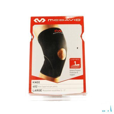 Mcdavid Knee Supp.open Patella Black/scarl.xxl 402
