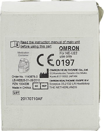 Omron Aerosol Godet Medicament Sans Mesh Pour U22