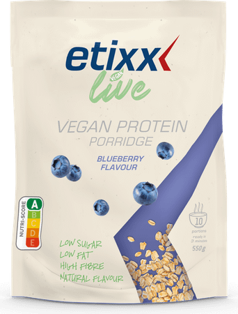 Etixx Live Vegan Protein Porr. Blueberry Pdr 550 gr