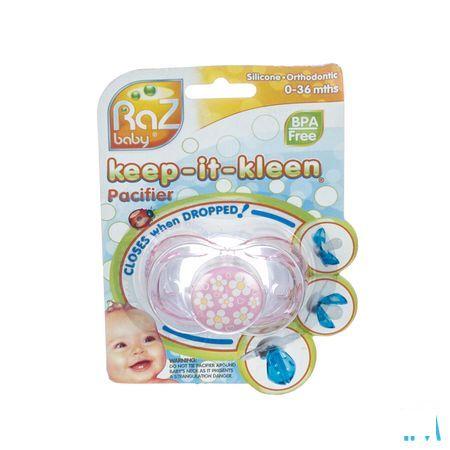 Raz Baby Keep It Clean Fospeen Pink + flower/heart  -  Solidpharma