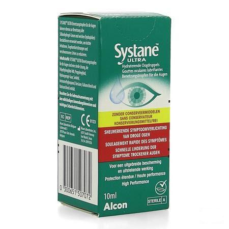 Systane Ultra Oogdruppels Zonder Bewaarmiddel Flacon 10 ml 