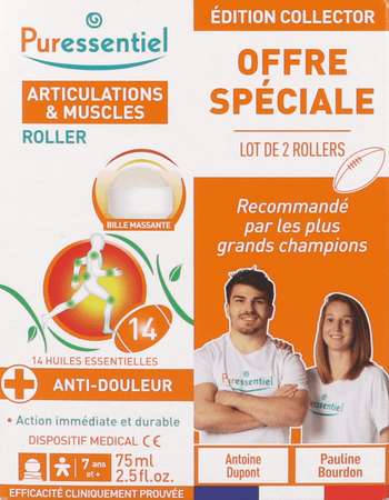 Puressentiel Gewrichten Roller 14 Essentiele Olie 2x75 ml  -  Puressentiel
