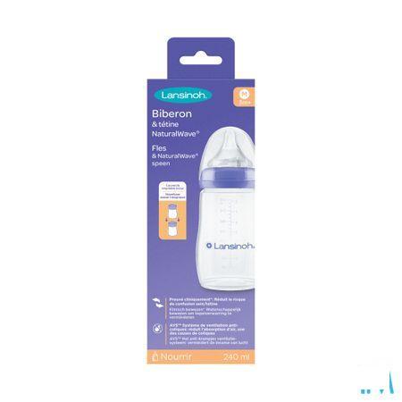 Lansinoh Zuigfl + Speen Nat Wave 75480 2