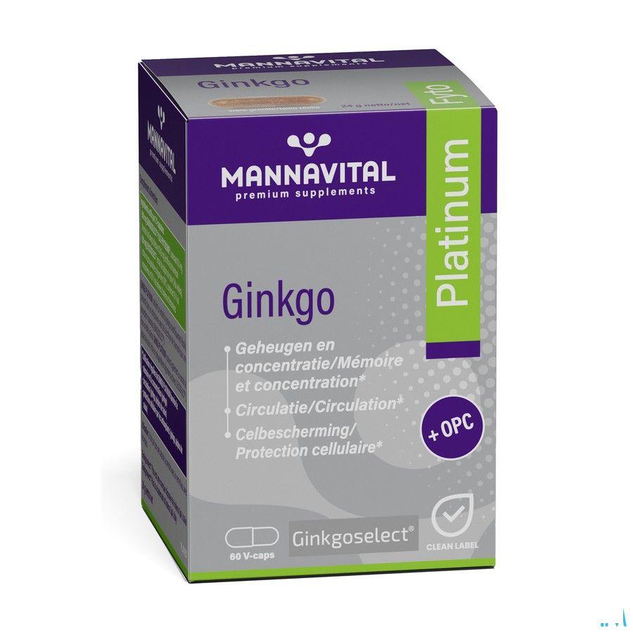 Mannavital Gingko V-caps 60  Copy