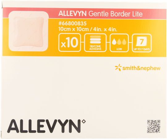 Allevyn Gentle Border Lite 10,0x10,0cm 10 66800835  -  Smith Nephew