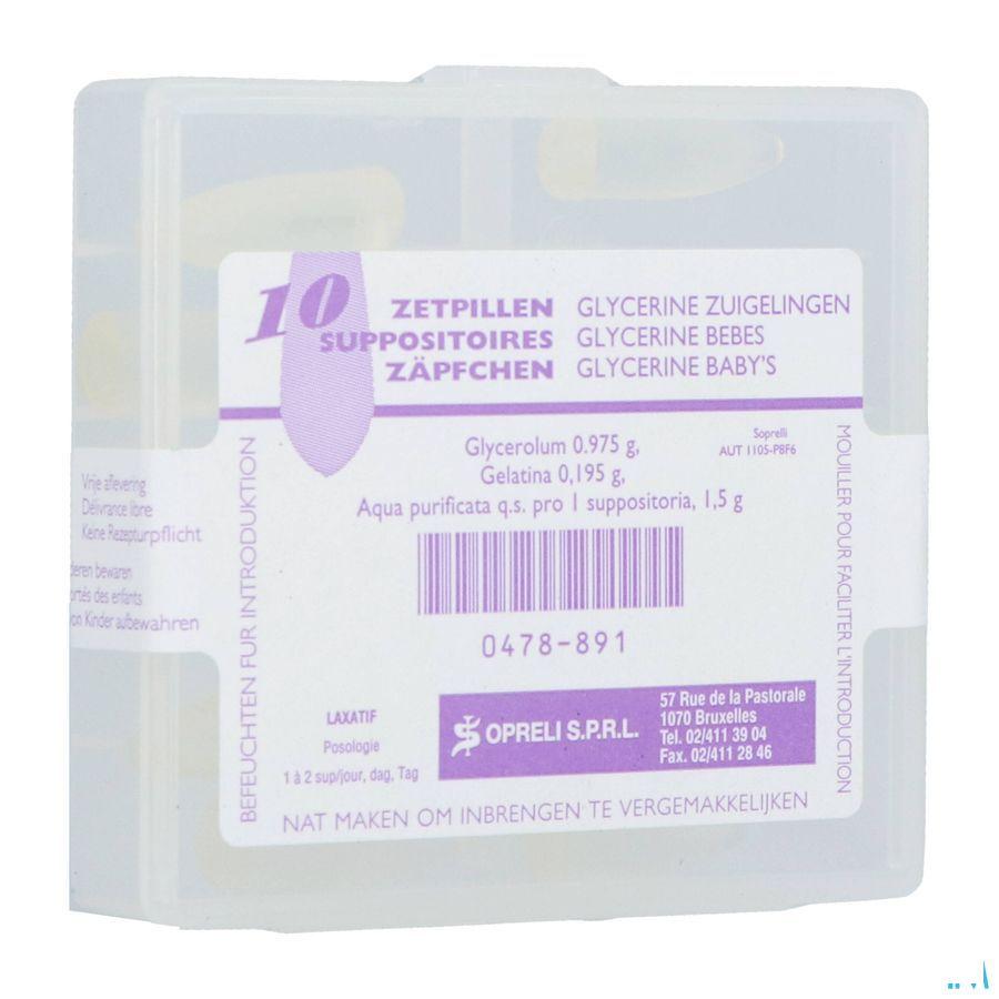 Glycerine Suppo Sopreli Zuigelingen 10  -  Infinity Pharma