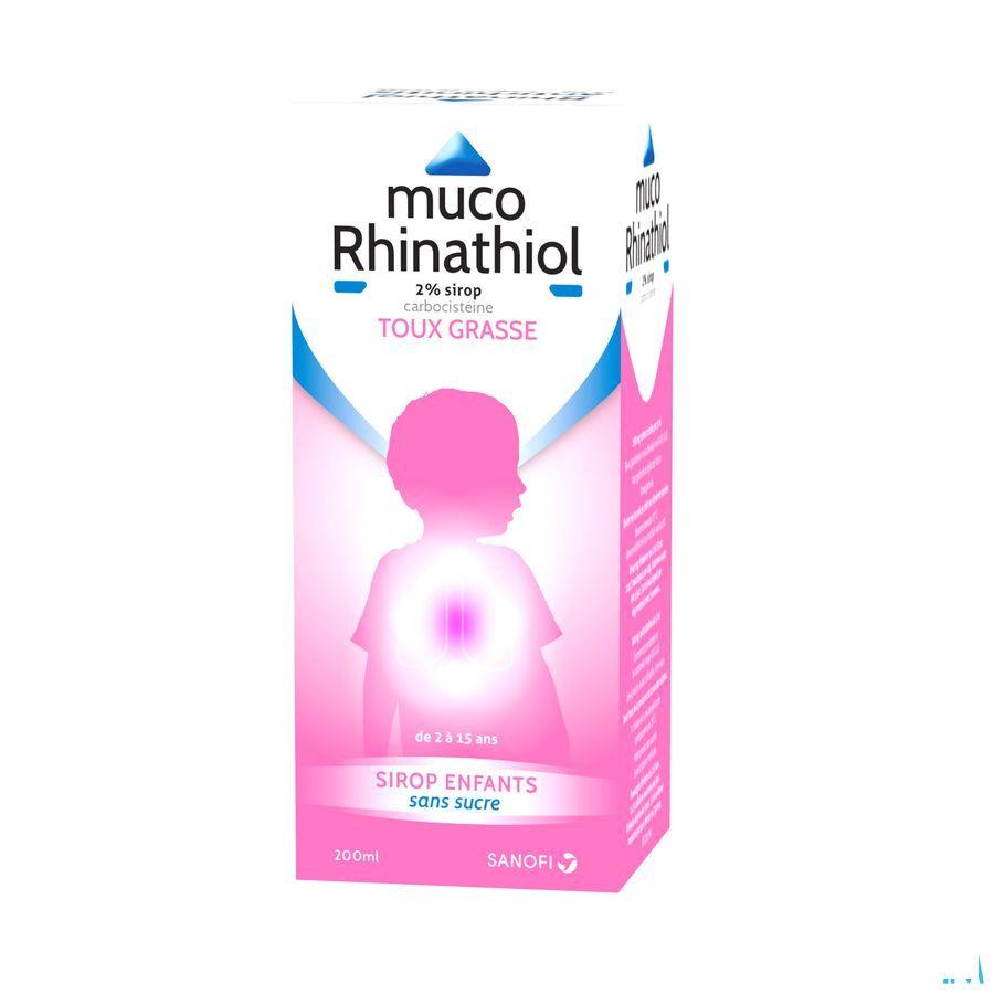 Muco Rhinathiol 2% Siroop Inf zonder suiker 200 ml