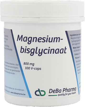 Magnesium Bisglycinate 800Mg V-Caps 100  -  Deba Pharma