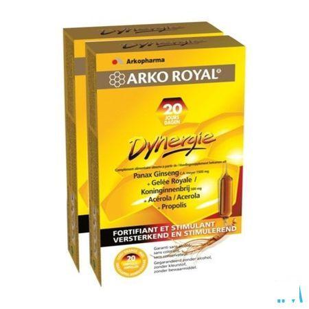 Arkoroyal Dynergie Amp 2X20+Gel Hydro. Grat. 110ml  -  Arkopharma 