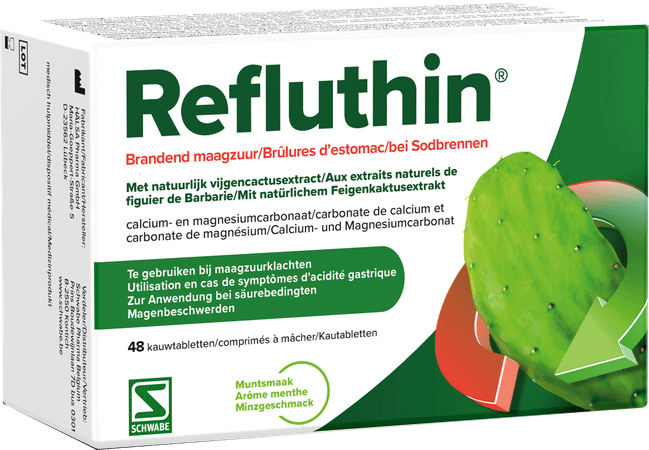 Refluthin Munt Kauwtabl 48