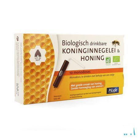 Koninginnebrij + Honing Bio Drinkb Unidose 10x10 ml  -  Pileje