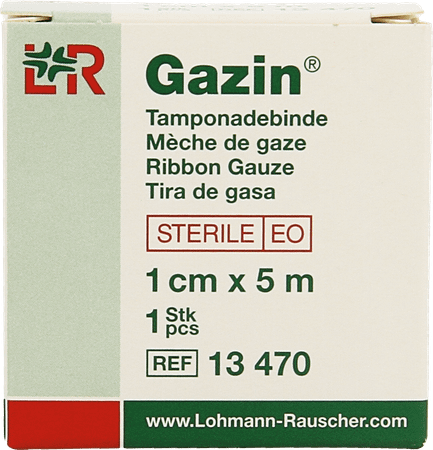 Gazin Gaaswieken Steriel Opgerold 1Cmx5M  -  Lohmann & Rauscher
