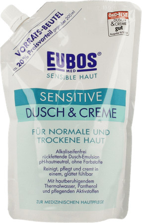 Eubos Creme Douche Sensitive Refill 400 ml  -  I.D. Phar