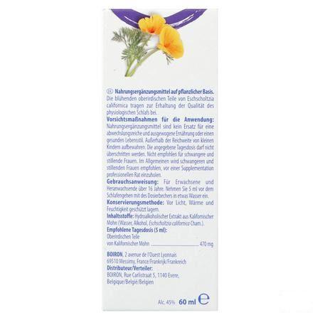 Slaap Eschscholtzia 60ml Boiron  -  Boiron