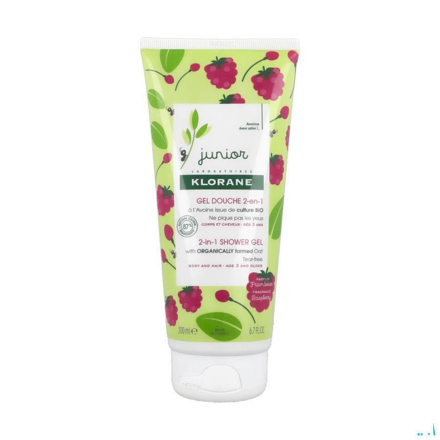 Klorane Petit Junior Douche Gel Framboos 200 ml