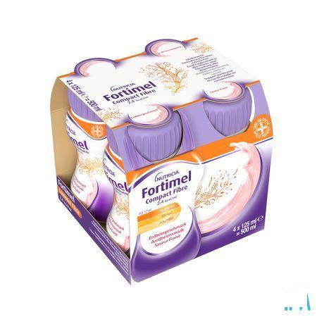 Fortimel Compact Fiber 2.4Kcal Aardbei 4 x 125 ml