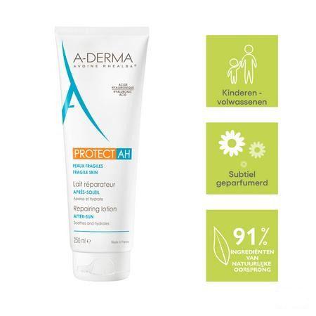 Aderma Protect Lait Reparateur Anti soleil 250 ml  -  Aderma