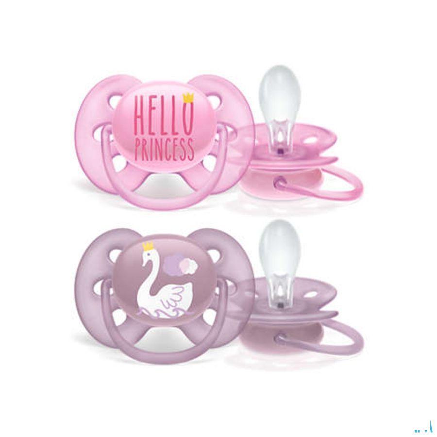Philips Avent Fopspeen 6M+ Sofr Girl  -  Bomedys