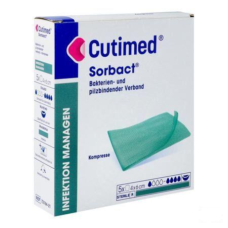 Cutimed Sorbact Kp 4x 6cm 5 7216401