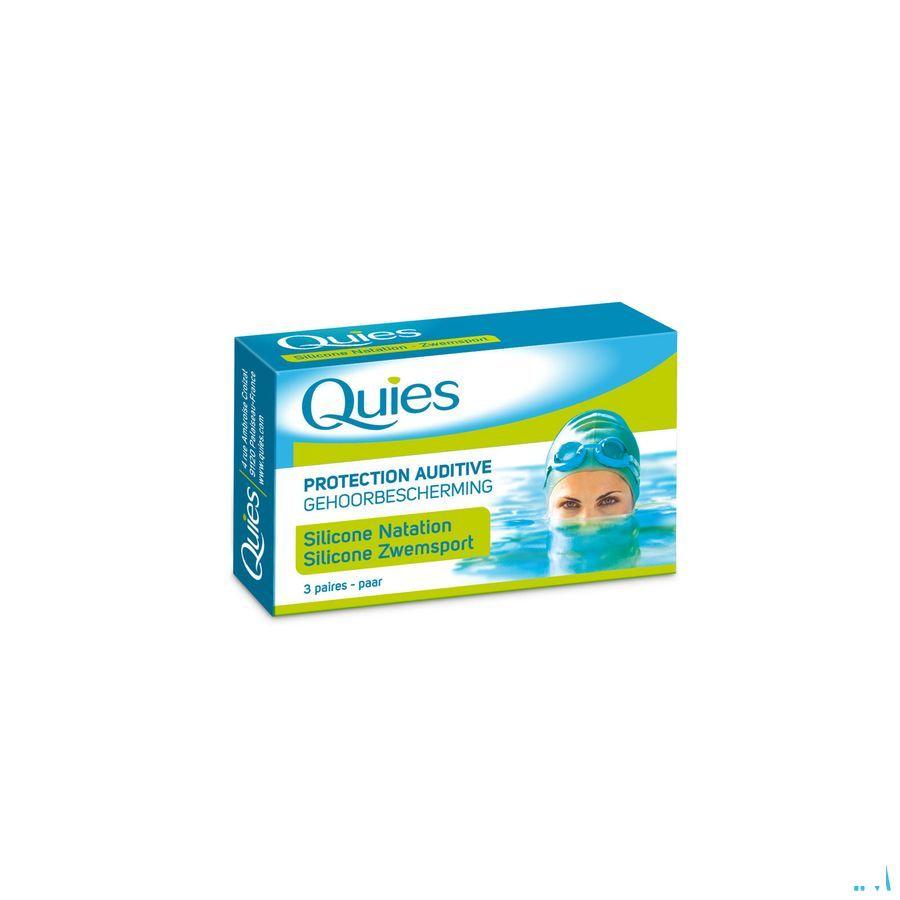 Quies Oordoppen Speciaal Zwemsport Maxi Sil.3paar  -  Quies
