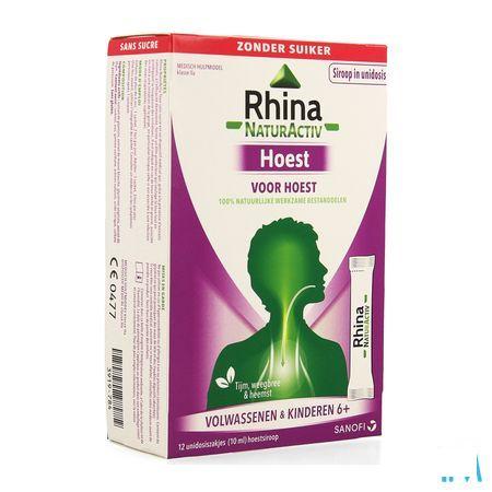Rhina Natur Activ Hoest Zak 12x10 ml