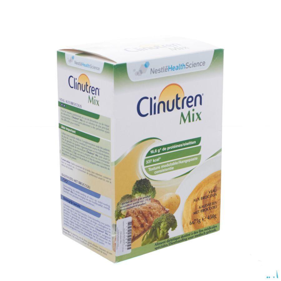 Clinutren Mix Kalf-broccoli Zakje 6x75 gr  -  Nestle