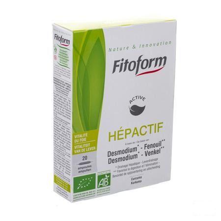 Hepactif Bio Ampoule 20x10 ml Fitoform  -  Bioholistic Diffusion