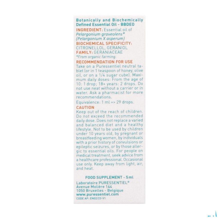 Puressentiel Eo Geranium Bio Expert Essentiele Olie 5 ml  -  Puressentiel