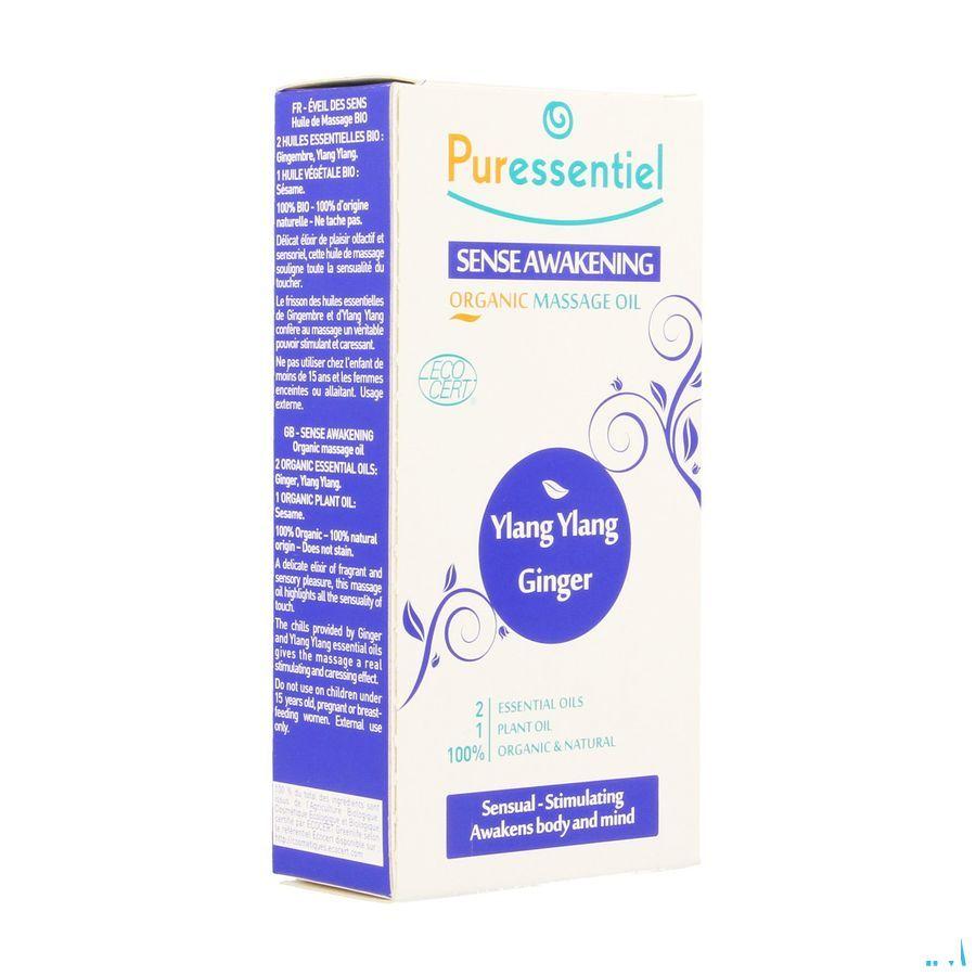 Puressentiel Mass.olie Ylang Ylang-gember Bio100 ml  -  Puressentiel