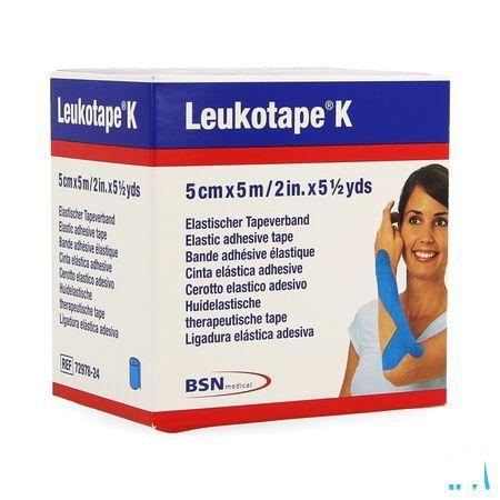 Leukotape K Bande Adhesive Elast Bleu Clair 5cmx5m 1