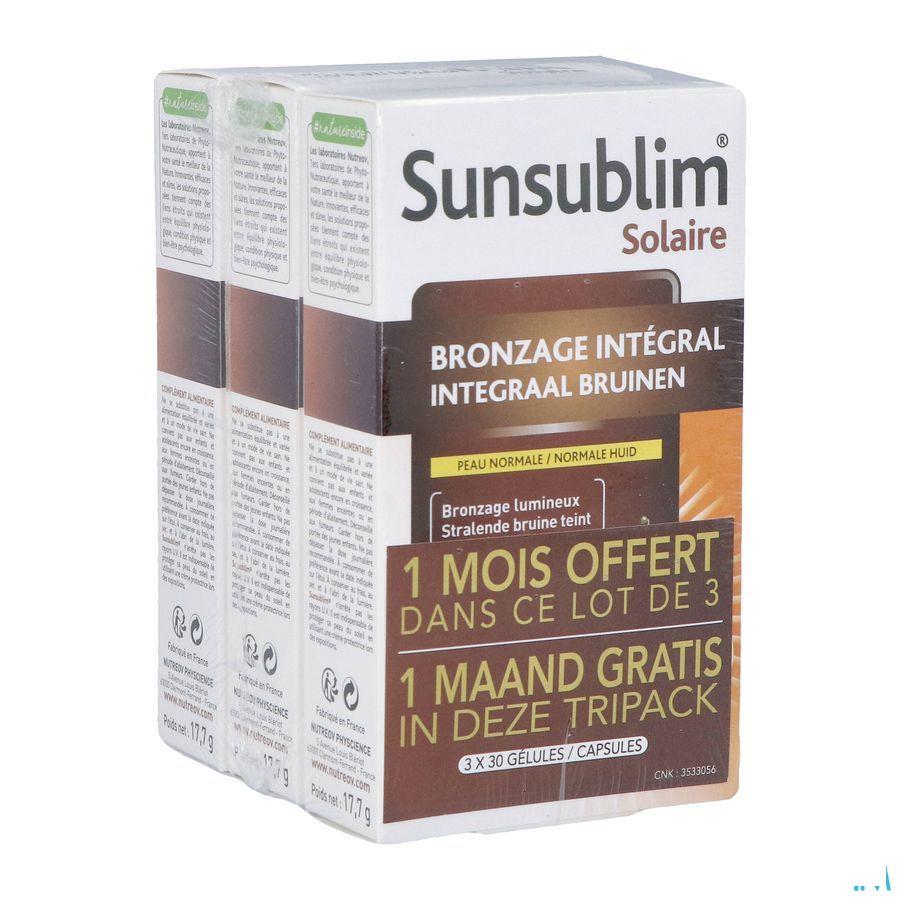 Sunsublim Integraal Bruinen Tripack Capsule 3x30