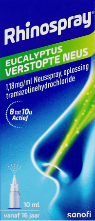 Rhinospray Eucalyptol Verstopte Neus 1,18mg/ml Neusspray 10 ml