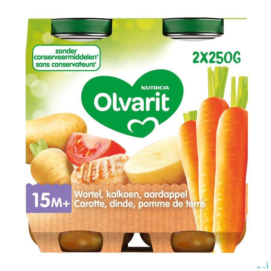 Olvarit Wortelstoemp Kalkoen 2x250 gr 15m00  -  Nutricia