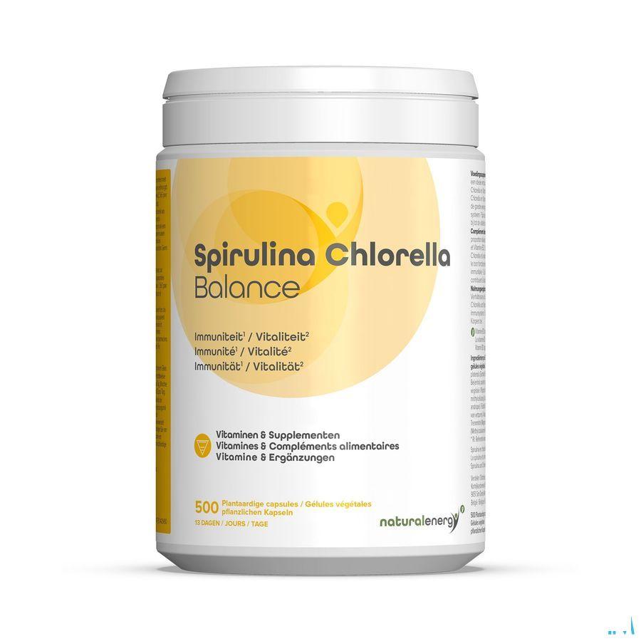 Spirulina-chlorella Balance Natur.energy Capsule 500