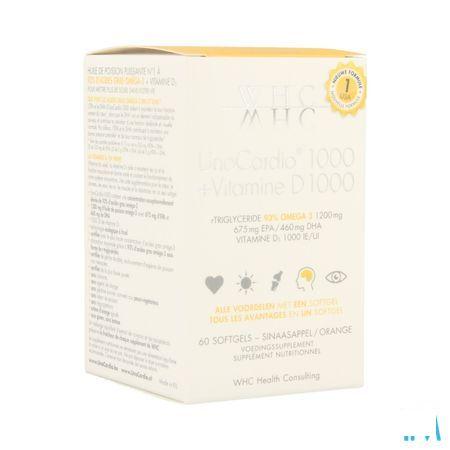 Unocardio 1000 + Vit D 1000 Softgels 60