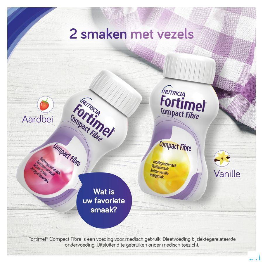 Fortimel Compact Fibre Aardbei 4x125 ml  -  Nutricia