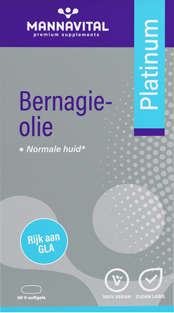 Mannavital Bernagie olie Platimnum 60 Softcaps