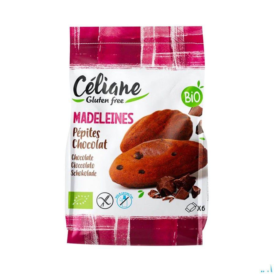 Celiane Madeleine Chocolade Stukjes Bio 6x180 gr  -  Revogan