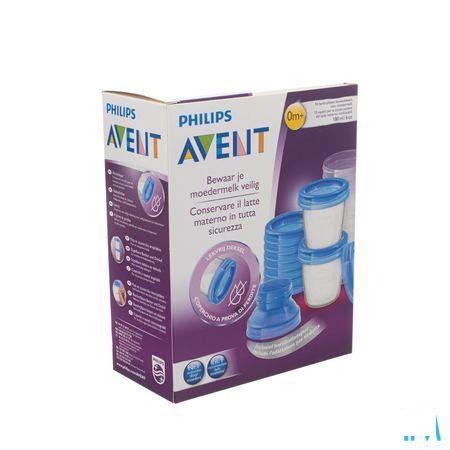 Philips Avent Via Natural Moedermelk Bewaarbekerset Scf618/10  -  Bomedys