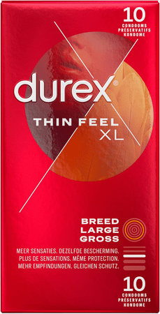 Durex Thin Feel Xl Condoms 10