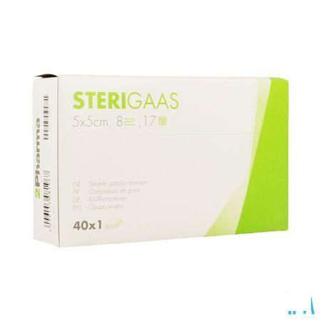 Sterigaas Kompres Steriel 8l 5,0x 5,0cm 40x1