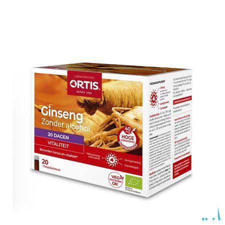 Ortis Ginseng Bio S/Alcool 20X15 ml  -  Ortis