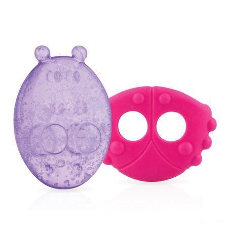 Nuby Koelbijtfiguur Diertjes Met Beschermhoes - 3m +   -  New Valmar