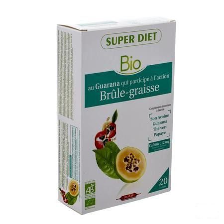 Super Diet Complexe Brule Graisse Bio Ampoule 20x15 ml  -  Superdiet Laboratoires