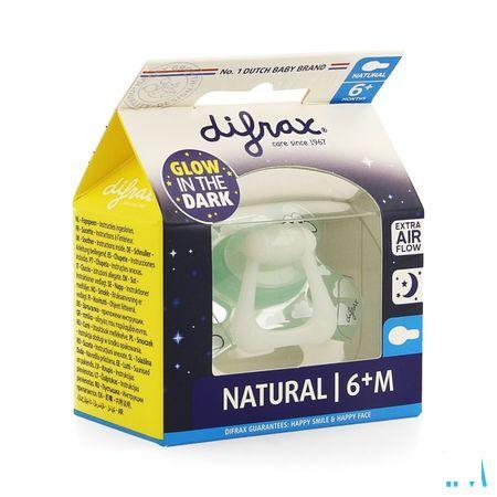 Difrax Sucette Natural 6 + Nuit  -  Difrax