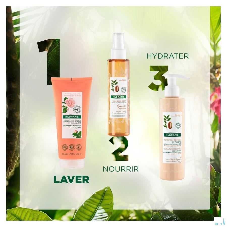 Klorane Corps DoucheCreme Lait Rose 200 ml