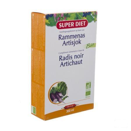 Super Diet Rammenas-artisjok Bio Ampullen 20x15 ml  -  Superdiet Laboratoires